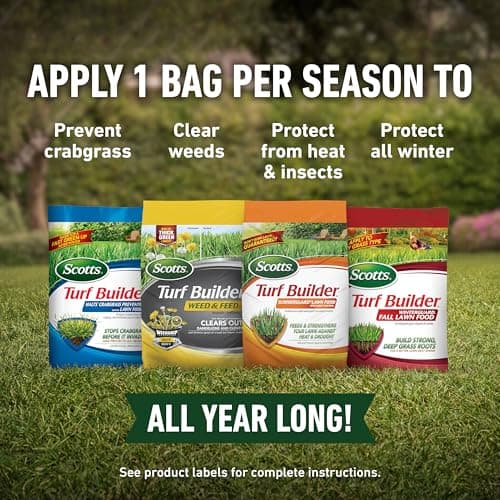 Scotts Turf Builder 4-Bag Lawn Care Bundle for Small Lawns with Halts Crabgrass Preventer, Weed & Feed5, SummerGuard and WinterGuard — view 2