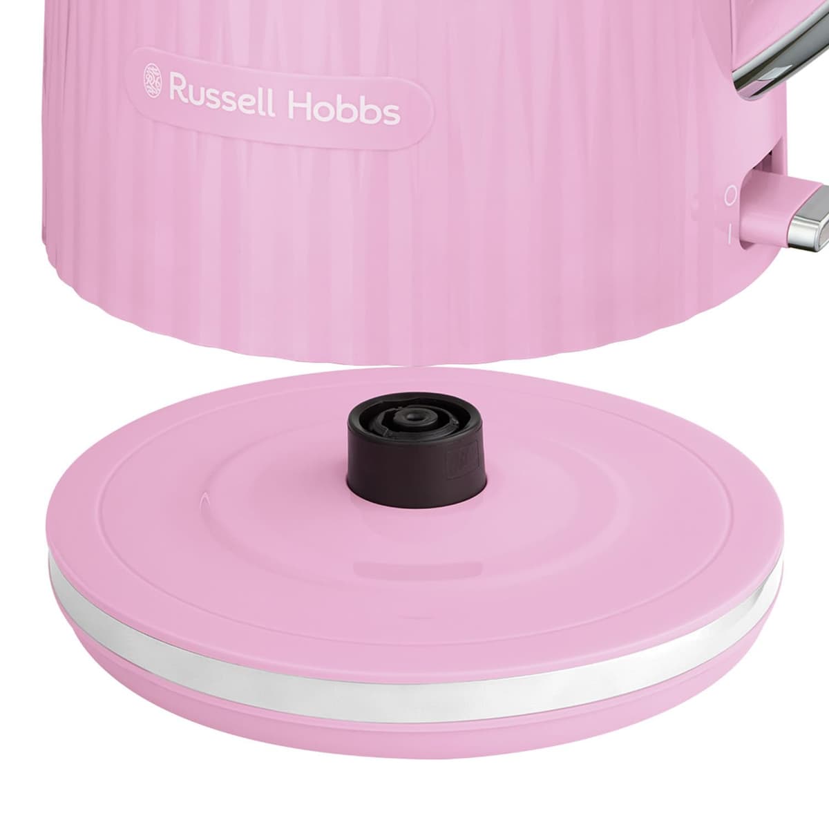 Russell Hobbs Electric Kettle (Hot Water, Tea or Coffee, 1.7L, Push to open lid, Perfect pour spout, Removable washable filter, Illuminated switch, Chrome accents, Raspberry, 3000W) Eden 27362 — view 5