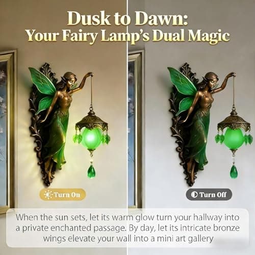 A Beautifully Designed Vintage Wall Lamp, Featuring Fairy Wings Wall Lamp, Creating a Soft and Dreamy Atmosphere, Vintage Style Bedroom Hotel Restaurant Decorative Walls