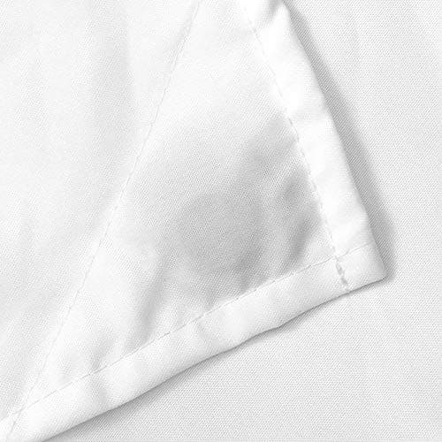 N&Y HOME Fabric Shower Curtain Liner Solid White with Magnets, Hotel Quality, Machine Washable — view 4