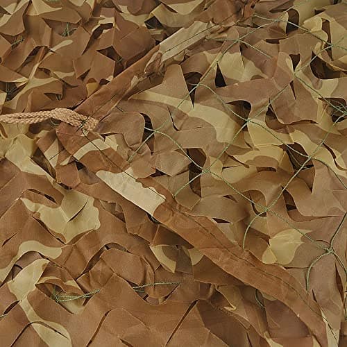 TENCEN Dual Mesh Custom Camouflage net for Blind Decor Courtyard Sunshade Photo Camp Fish Farm Factory Shelter Car Concealment Party Exhibit Backdrop Curtain Ceiling Fence Canopy Cover — view 2