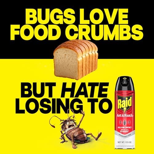 Raid Ant & Roach Killer, Fragrance Free Bug Killer for Home Use, Kills Bugs on Contact, 17.5oz — view 4