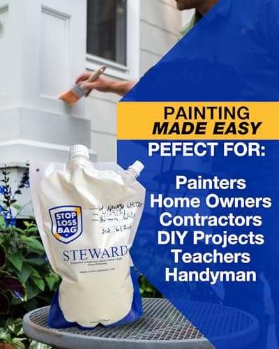 StopLossBags 8 Reusable Paint Storage Bags – Airtight Paint Saver Pouches with Funnel & Clip for Easy Pouring, Mixing & Dispensing – Durable Solution for DIY & Pro Painters. 8-Pack, 1 Liter Each — view 7