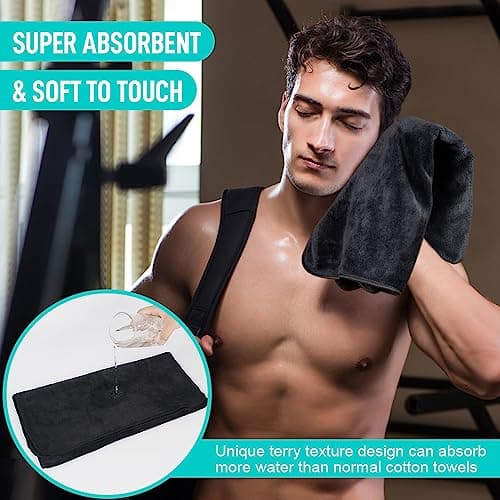 SINLAND Microfiber Camping Towels Super Absorbent Compact Travel Towel Ultra Soft Quick Dry Gym Towels for Sports Beach Swimming Backpacking Hiking and Yoga 3 Pack 16 Inch X 32 Inch — view 6