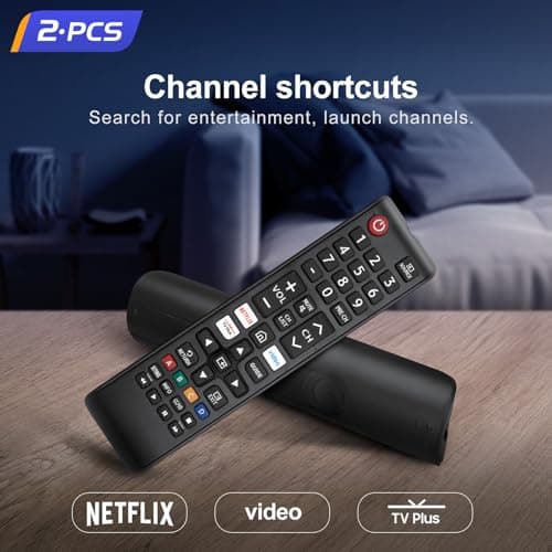 (Pack of 2) Universal for Samsung TV Remote Control Replacement Compatible with All Samsung Smart Frame Curved QLED Crystal TVs — view 5