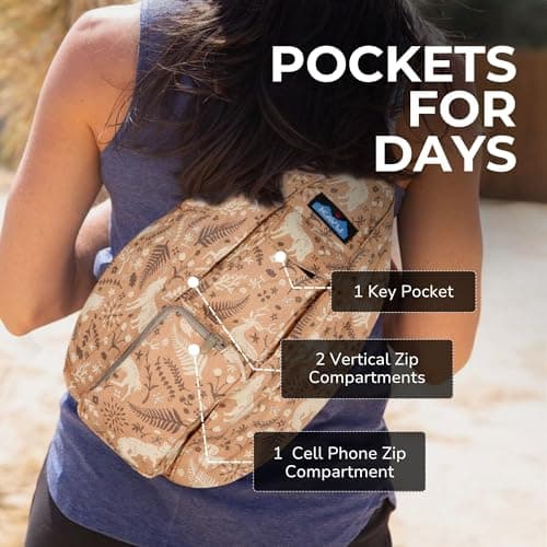 KAVU Rope Sling Bag - Large Crossbody Bags for Women & Men, Dream Trail — view 3