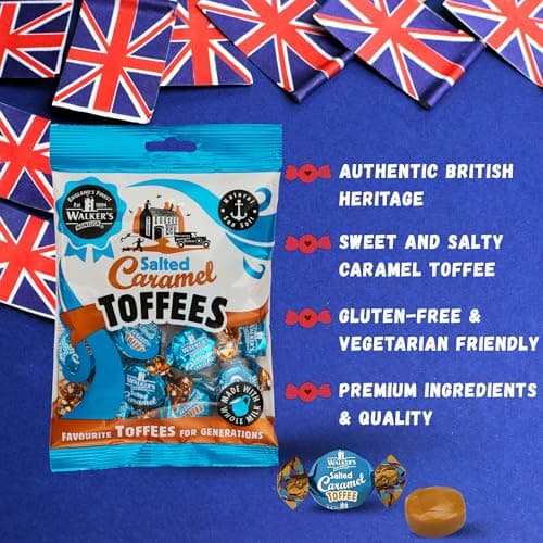 Walkers' Nonsuch Salted Caramel Toffees | Traditional British Candy with Butter & Whole Milk | Sweet & Salty Treat | Individually Twist Wrapped Delicious Chewy Toffee | 5.29 Oz (Pack of 2) — view 3