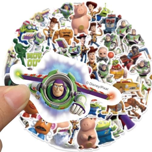 50pcs Popular Classic Story Stickers for Teens, Children's Cartoon Sticker for Water Bottle,Laptop,Waterproof Vinyl Decals for Teens Girls Boys Party Supply Favor Decor(Multicolor-C) — view 2