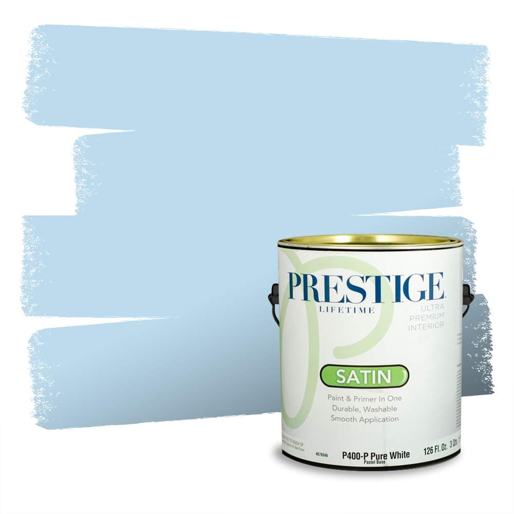 PRESTIGE Paints Interior Paint and Primer In One, 1-Gallon, Semi-Gloss, Comparable Match of Valspar* Dewdrop* — view 385