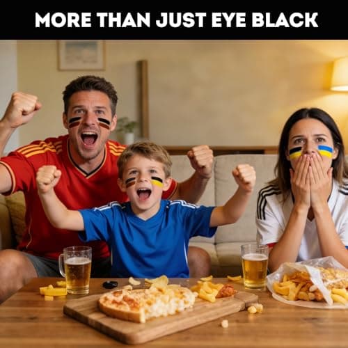 Eye Black Stick 20 Pack, 12 Colors Sports Eye Black for Football Baseball Softball, Anti Glare Eye Black Face Paint for Athletes & Fans, Retractable Under Eye Sports Paint Sticks for Game Day — view 8