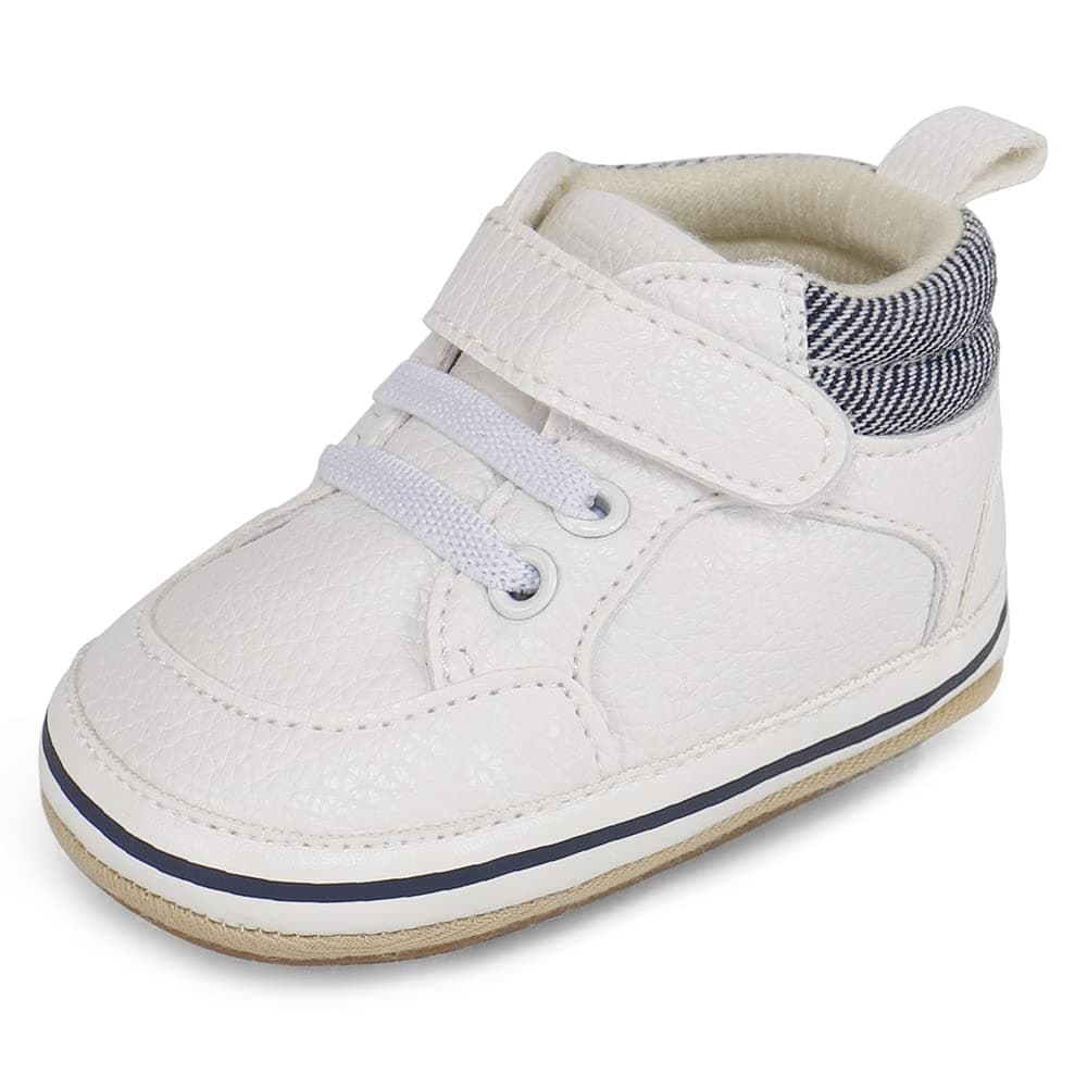 MK MATT KEELY Baby Boys Girls Soft Sole Sneakers Infant PU Leather Shoes Prewalkers — view 16