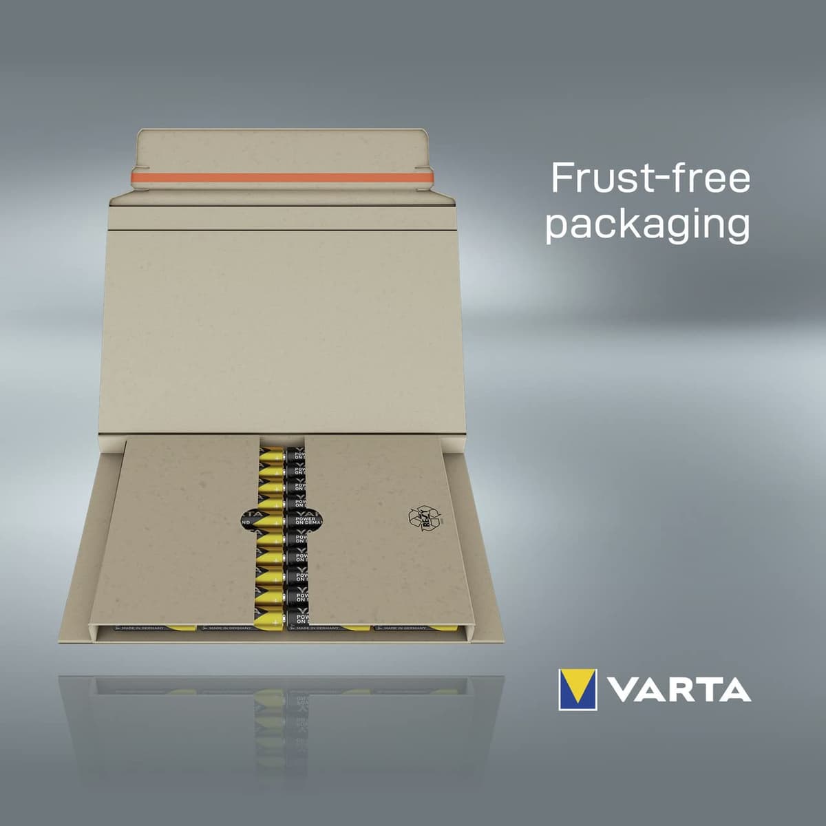 VARTA Power on Demand AA Mignon Batteries (40-pack, economy pack in environmentally-friendly packaging - smart, flexible and powerful - e.g. for computer accessories, Smart Home devices or torches) — view 6