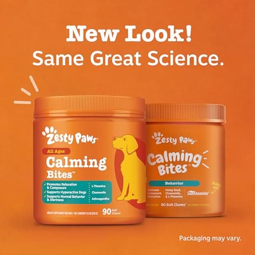 Zesty Paws Calming Chews for Dogs Composure & Relaxation for Everyday Stress & Separation Peanut Butter 90 Count — view 10