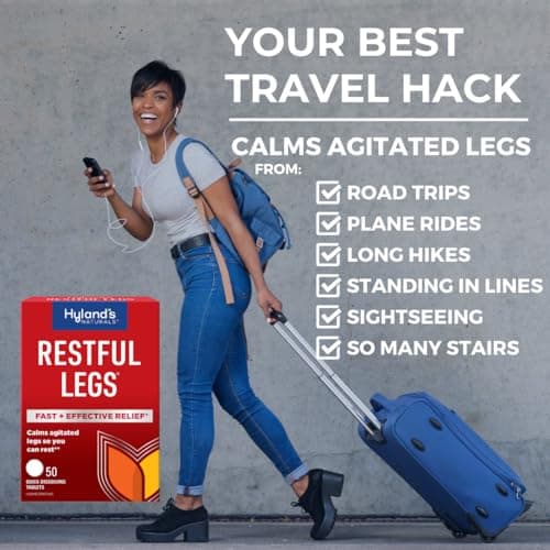 Hyland's Restful Legs Tablets, Natural Itching, Crawling, Tingling and Leg Jerk Relief, Quick Dissolving Tablets, 50 Count — view 5