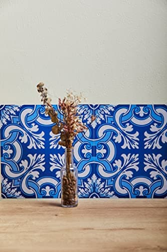 Poromoro Spanish Portuguese Azulejo Style Backsplash Peel and Stick Tile Stickers Set of 20 pcs(5.9_ZB) — view 7