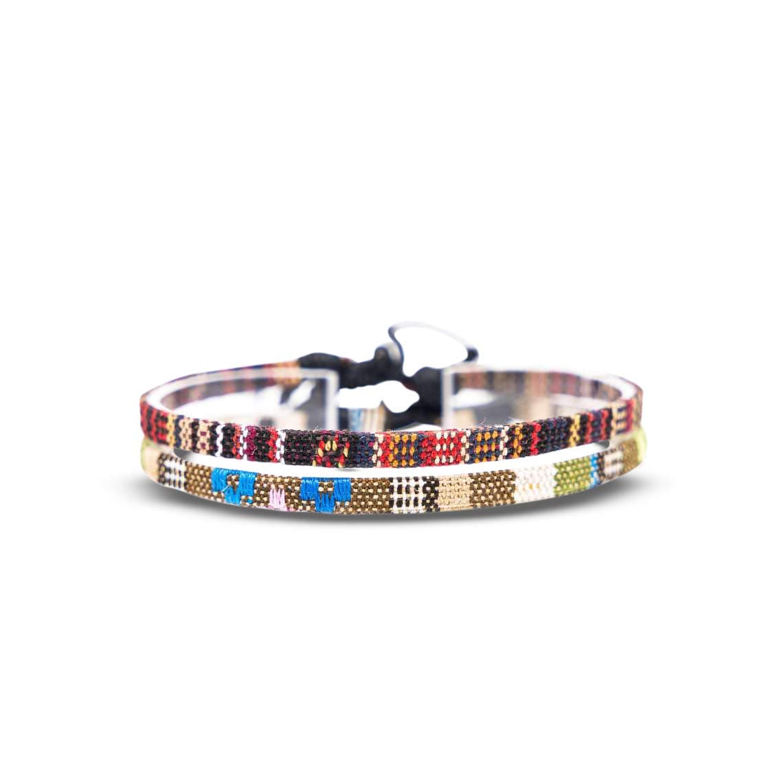 Made by Nami Tobilleras Mujer Impermeables Ajustables 19-38cm Pulseras Boho de Hilo Algodón 100% Turquesa — view 16