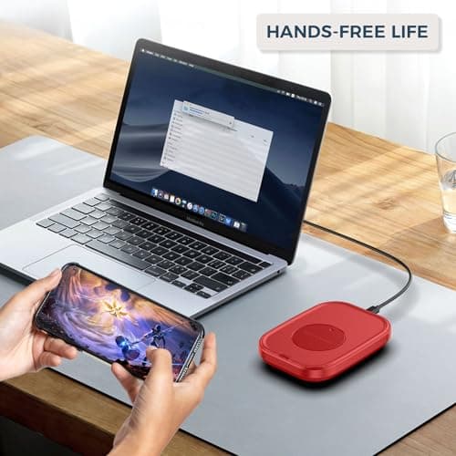 Yonktoo Mouse Jiggler Undetectable – Ultra Slim Mouse Mover with Realistic Movement, No Software Needed, Keeps Your PC Awake and Active, Keeps Computer Awake for Office or Remote Work - Red — view 5