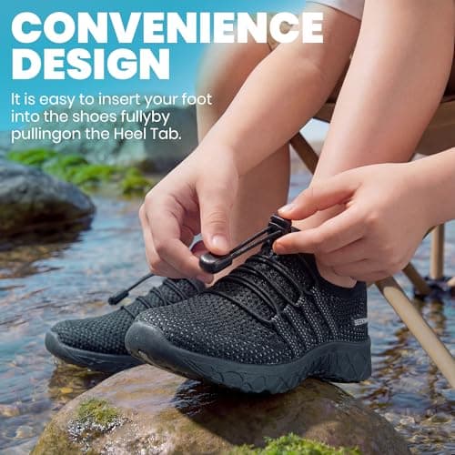 SEEKWAY Hiking Water Shoes for Kids and Toddler - Quick Dry Aqua Shoes and Barefoot for Surf Swim Beach Pool Kayak Sport Accessories, Camping Essentials Non-Slip for Boys Girls Sizes — view 4