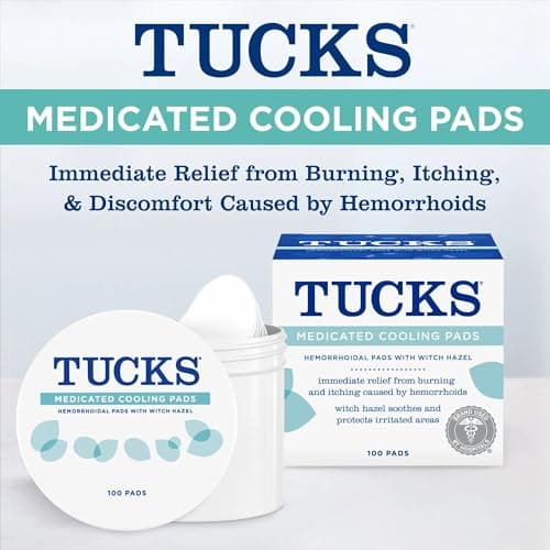 TUCKS Medicated Cooling Pads, 100 Count – Hemorrhoid Pads with Witch Hazel, Cleanses Sensitive Areas, Protects from Irritation, Hemorrhoid Treatment, Medicated Pads Used by Hospitals — view 3