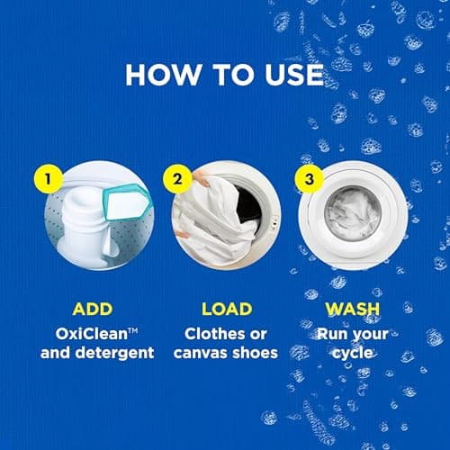 OxiClean White Revive Enzyme Laundry Stain Remover Powder, Effective on Grease, Blood, Wine Stains and More - Colour Safe, Chlorine Bleach-Free, 1.28 kg — view 3