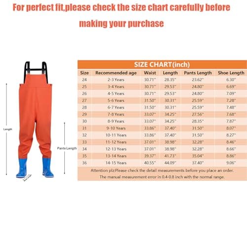 Toddler Kids Waterproof Rain Overalls with Attached Boots One-Piece Long Sleeve Bib Pants Wader Suit for Outdoor — view 6