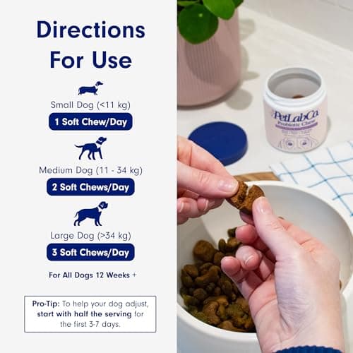 PetLab Co. Probiotics for Dogs - Support Gut Health, Itchy Skin, Seasonal Allergies, and Yeast with Each Tasty Chew - Dog Probiotics - Safe for Small, Medium and Large Dogs - Packaging May Vary — view 6