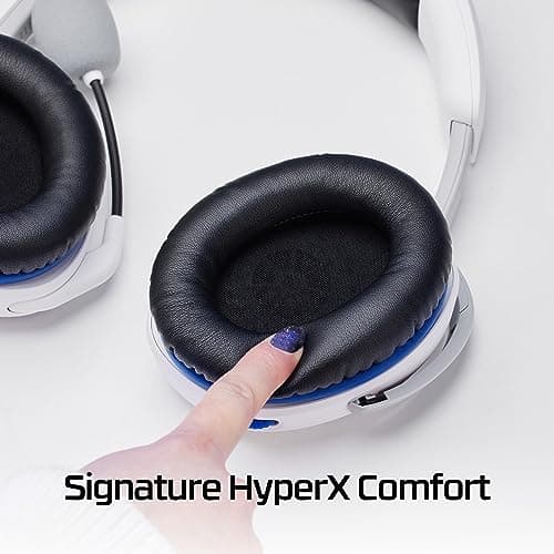 HyperX Cloud Stinger 2 – Gaming Headset for PlayStation, Signature Comfort, Adjustable Headband, Wired, White