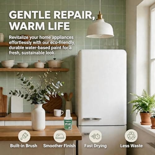 White Touch Up Paint for Appliances, Repair Scratches Yellowing for Refrigerator Washing Machine Dishwasher dryer, 1.5 Fl Oz — view 5