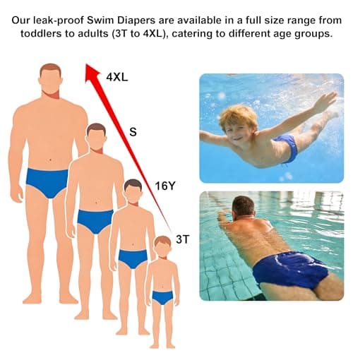Codida Special Needs Reusable Swim Diaper – Waterproof & Leakproof Incontinence Swimwear for Toddler, Youth & Adult, Unisex Cloth Diaper Cover (Lime Green, 10-12Years) — view 4