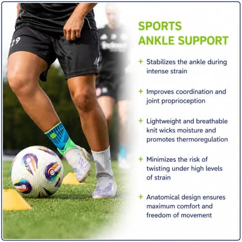 Bauerfeind Sports Compression Ankle Support - Black (Right) XXL — view 3