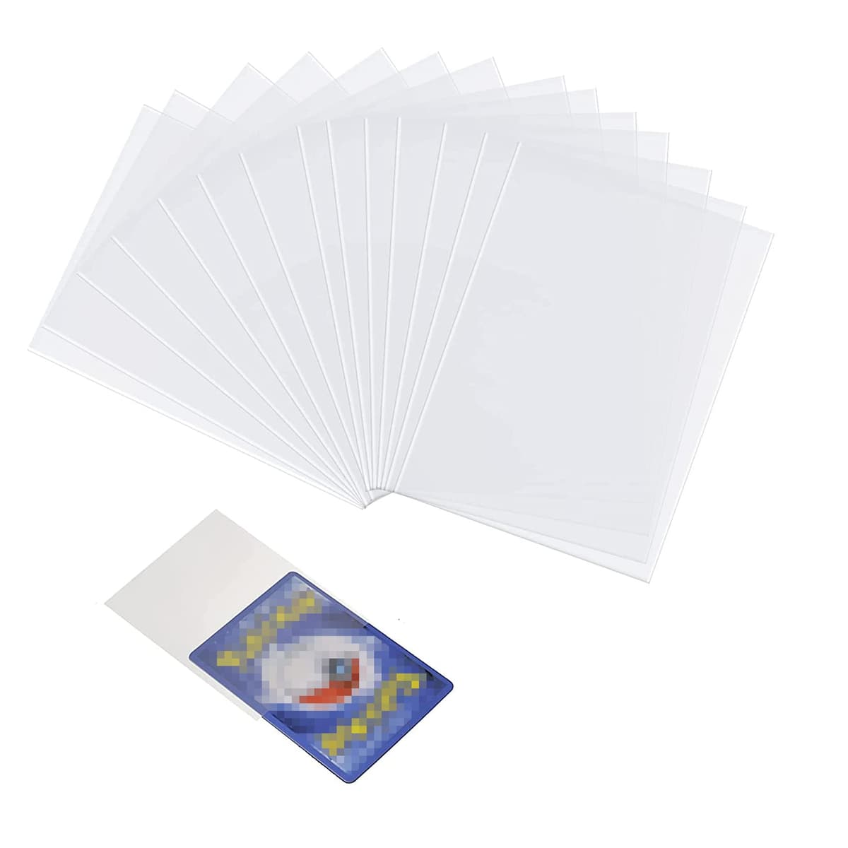500 Fundas para Cartas Estándar, 66x91mm Fundas para Cartas de Comercio, Poke-mon, Transparente Soft Sleeves, Protectoras de Tarjeta — view 4