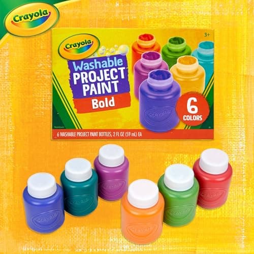 Crayola Washable Kids Paint (6ct), School Supplies, Painting Set for Kids, Spring Crafts, Art Teacher Gifts for Toddlers, Ages 3+ — view 5
