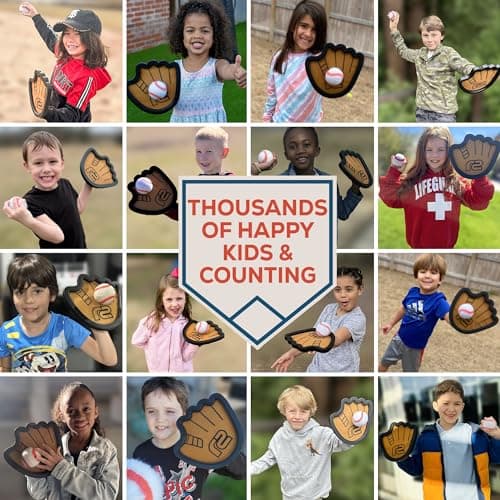 Baseball Toss and Catch Game - Outdoor Games & Yard Toys for Boys or Girls - 2 3 4 5 Year Old Boy Birthday Gifts - Toddler Boy Toys & Summer Outdoor Gift Ideas for 9 8 7 6 5 4 3 2 Year Old Kids Toys — view 3