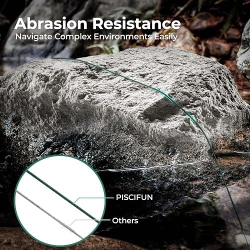 Piscifun Lunker Braided Fishing Line, Zero Stretch Thinner Diameter Line, Abrasion Resistant Braided Lines, Green 30LB 300YDS — view 3
