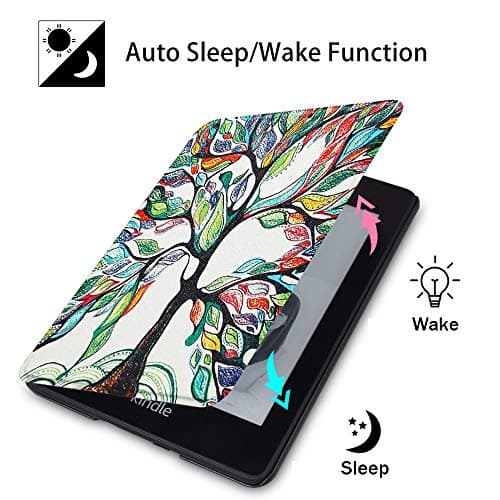 SCSVPN Case for 6.8'' Kindle Paperwhite 11th Generation & Kindle Paperwhite Signature Edition 2021 Release (Model NO.: M2L3EK / M2L4EK), Slim Durable PU Leather Cover with Hand Strap, Auto Sleep/Wake — view 3