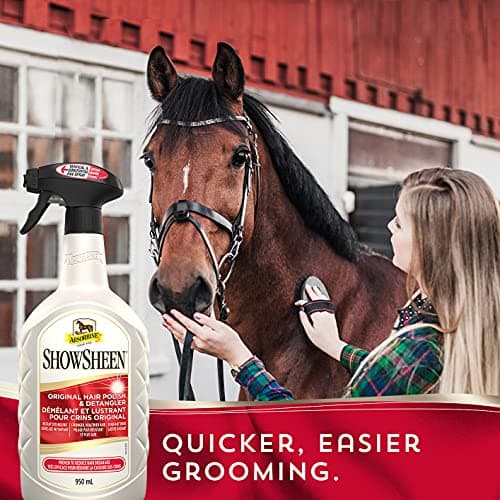 Absorbine ShowSheen Hair Polish and Mane & Tail Detangler, 950ml Spray Bottle — view 5