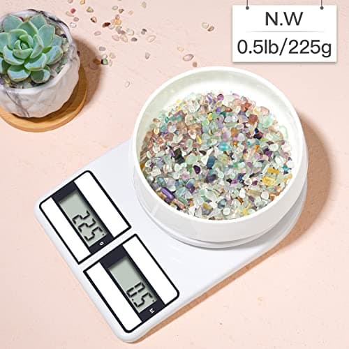 T4U Crystal Chips Stone Crushed Quartz Glass 0.5LB - Fluorite Tumbled Gravel Small Decorative Pebbles Bulk, Mini Polished Rocks Pieces for Crafts, Vases Filler, Succulent Plants, Aquarium Gravel Rocks — view 5