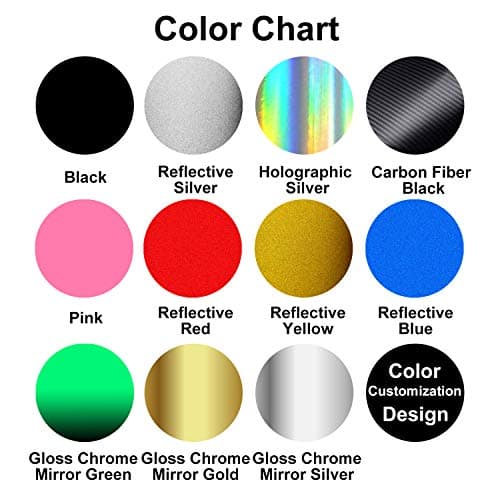 HungMieh Car Hood Decal, Cool Skull Sticker for Truck, SUV, Motorcycle, Bicycle with 10 Color Options and 5 Sizes, 25 Inch Maximum, Black (15 Inch) — view 3