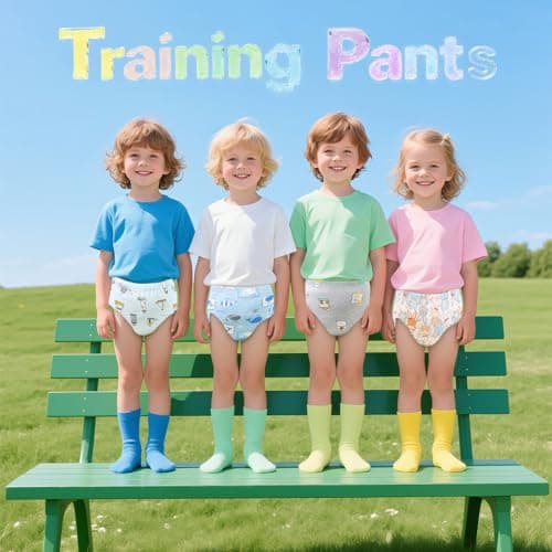 Upairy Potty Training Underwear, Absorbent and Soft Training Pants for Toddlers, Potty Training Underwear Boys & Girls, Reusable Cotton Training Underwear (8PCS,M) — view 2