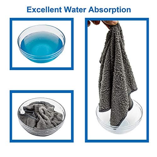 FIXSMITH Microfiber Cleaning Cloth - Pack of 8, Size: 12 x 16 in, Multi-Functional Cleaning Towels, Highly Absorbent Cleaning Rags, Lint-Free, Streak-Free Cleaning Cloths for Car Kitchen Home Office. — view 3