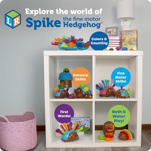 Learning Resources Spike The Fine Motor Hedgehog - Toddler Montessori Toys, Stacking Shape, Gifts For Boys And Girls, Sorting And Matching Skill Activities, Educational Games, Kindergarten — view 7