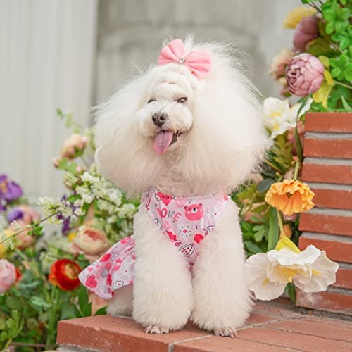 CuteBone Dog Mesh Dress Puppy Sundress Pet Outfit Summer Fashion for Small Dogs Girl Cat Clothes — view 4