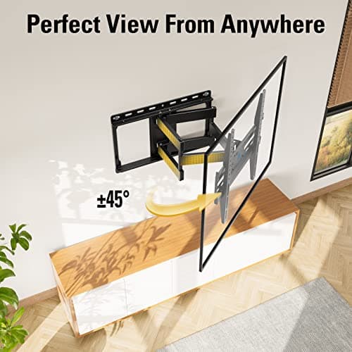 Mounting Dream TV Wall Mount for 32-70 Inch Television,Mount with Swivel and Tilt, Full Motion Bracket with Articulating Dual Arms, Fits 16inch Studs, Max VESA 400X400 mm, 99lbs, MD2380 — view 3