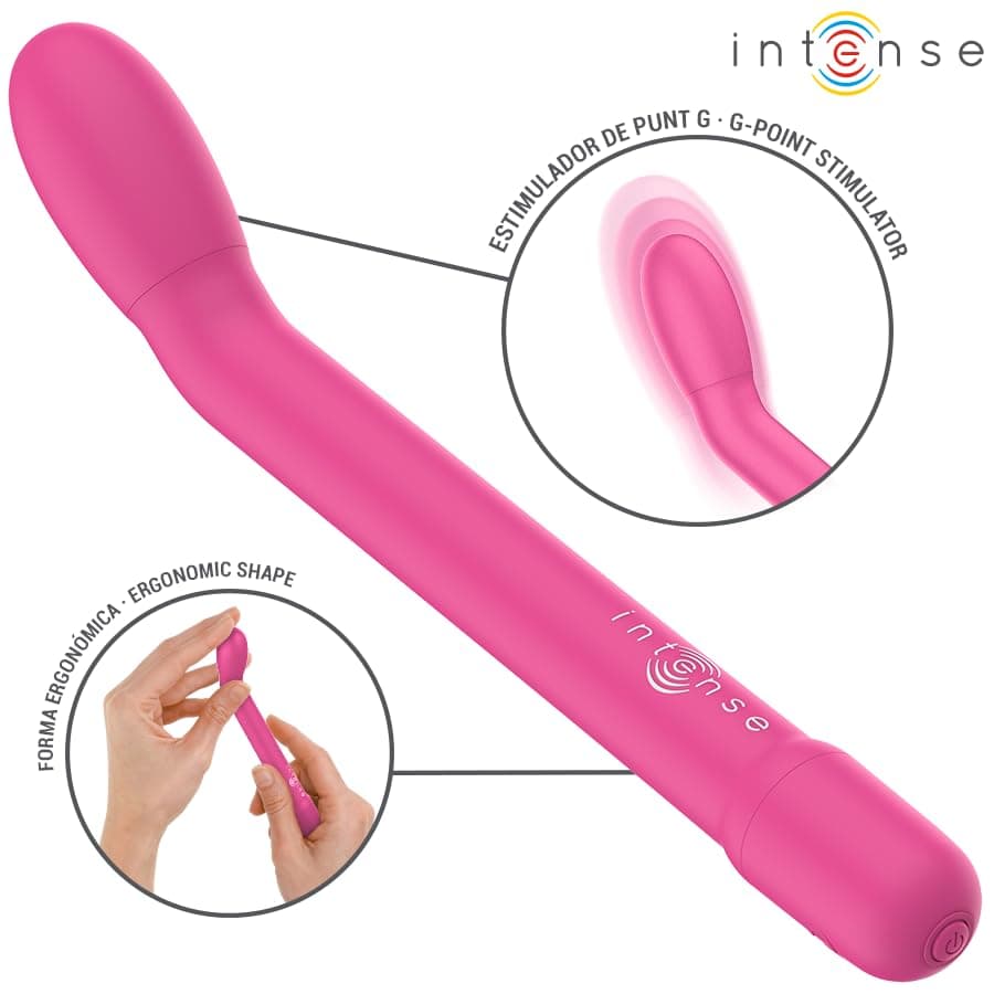 Masajeador de Suelo Pélvico y Estimulador Punto G Recargable USB Intense Karlie, 10 funciones de vibración, 187mm (Rosa) — view 3