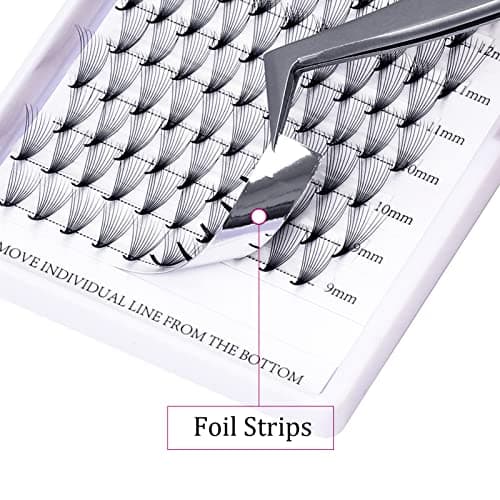 Premade Lash Fans 10D 0.07 Volume Lash Extensions Soft Individual Lashes Premade Fans Eyelash Extensions Russian Pre Fan Lash Extensions (10D-0.07-D, 8-14mm)
