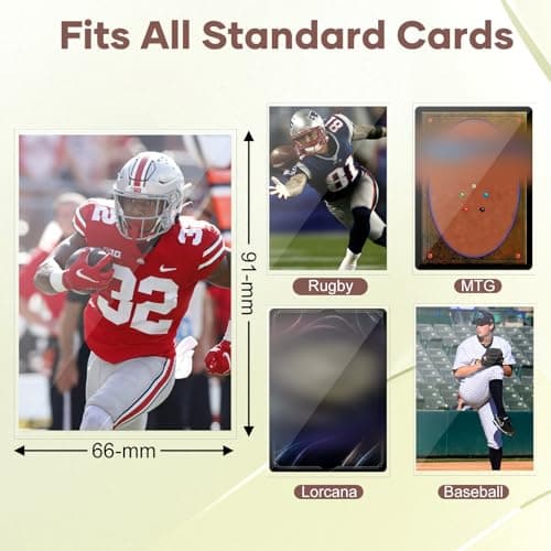 600 Counts Card Sleeves, Clear Trading Card Sleeves, Ultra Soft Hockey Cards Sleeves, Plastic Card Protector for Standard Cards Fit for MTG, Hockey, Sports, Game Cards — view 4