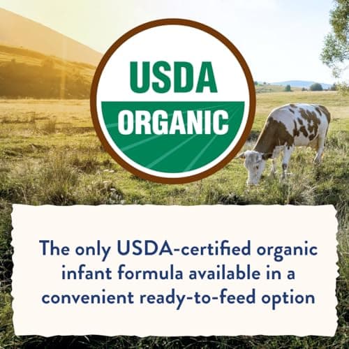 Similac Organic Infant Formula, Easy to Digest, USDA-Certified Organic, Ready to Feed, 32-fl-oz Bottle, Pack of 6 — view 3