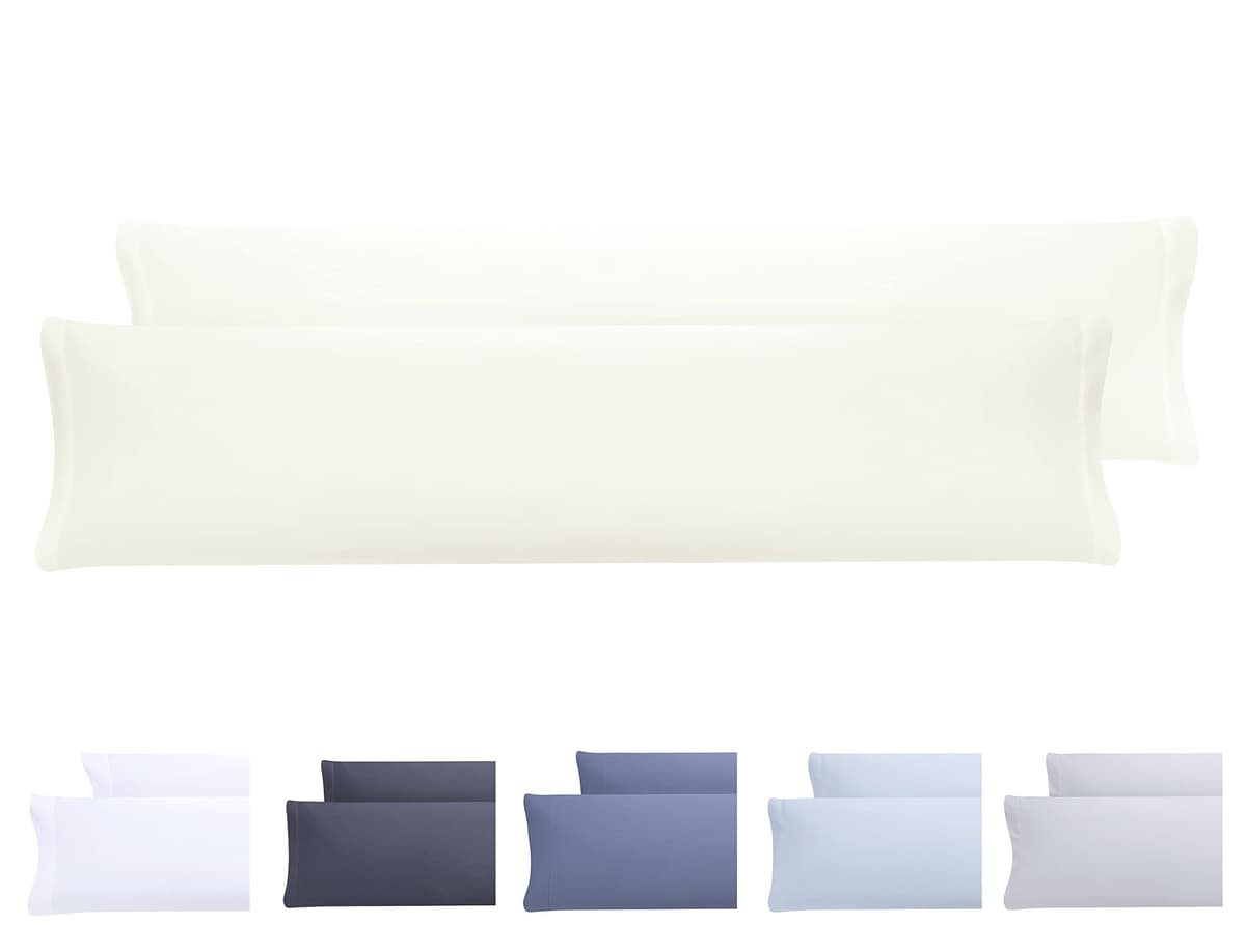 Todocama – Juego de 2 Fundas de Almohada, Microfibra Extra Suave, hipoalergénicas. Juego de 2-70x40 cm Blanco — view 17