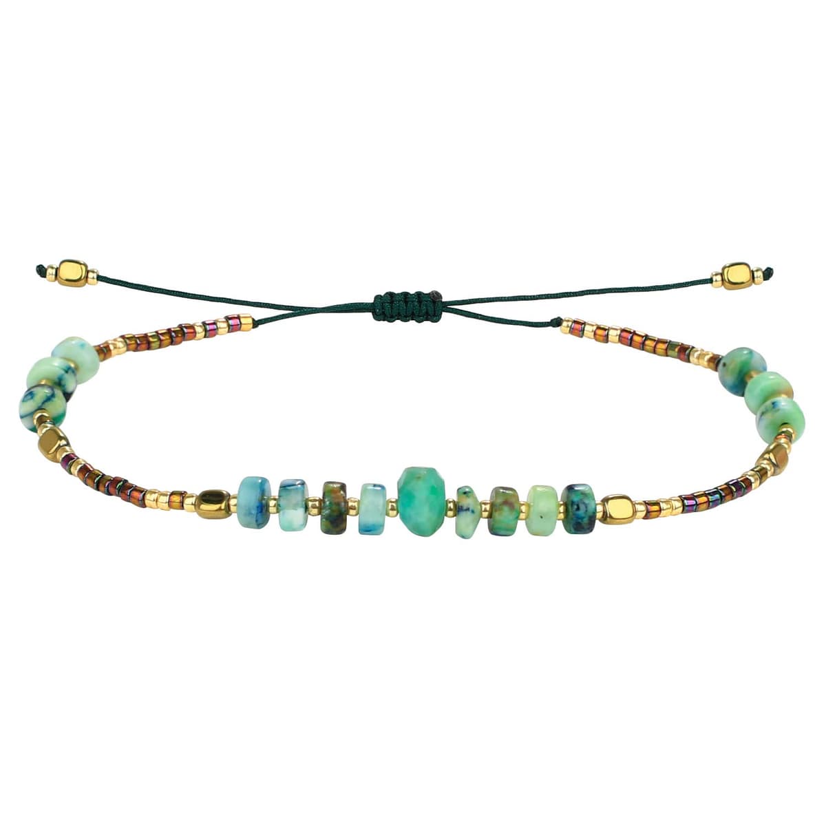 KELITCH Pulseras Amistad con Cuentas Concha Cristal Color Bohemio Pulsera Hecha A Mano Brazaletes Joyería para Mujer — view 4