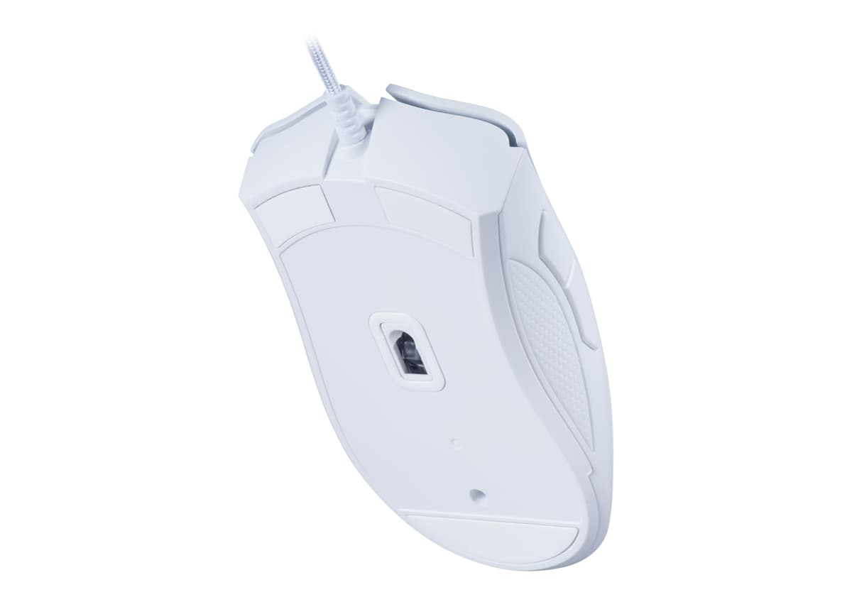 Razer DeathAdder Essential (2021) - Wired Gaming Mouse (Optical Sensor, 6400 DPI, 5 Programmable Buttons, Ergonomic Form Factor) White — view 3